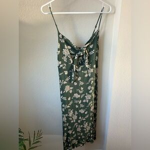 Floral Green Maxi Dress